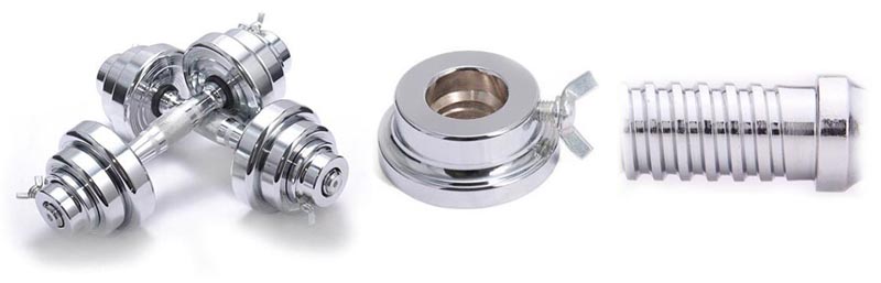 Bilanciere senza manubri in acciaio fitness