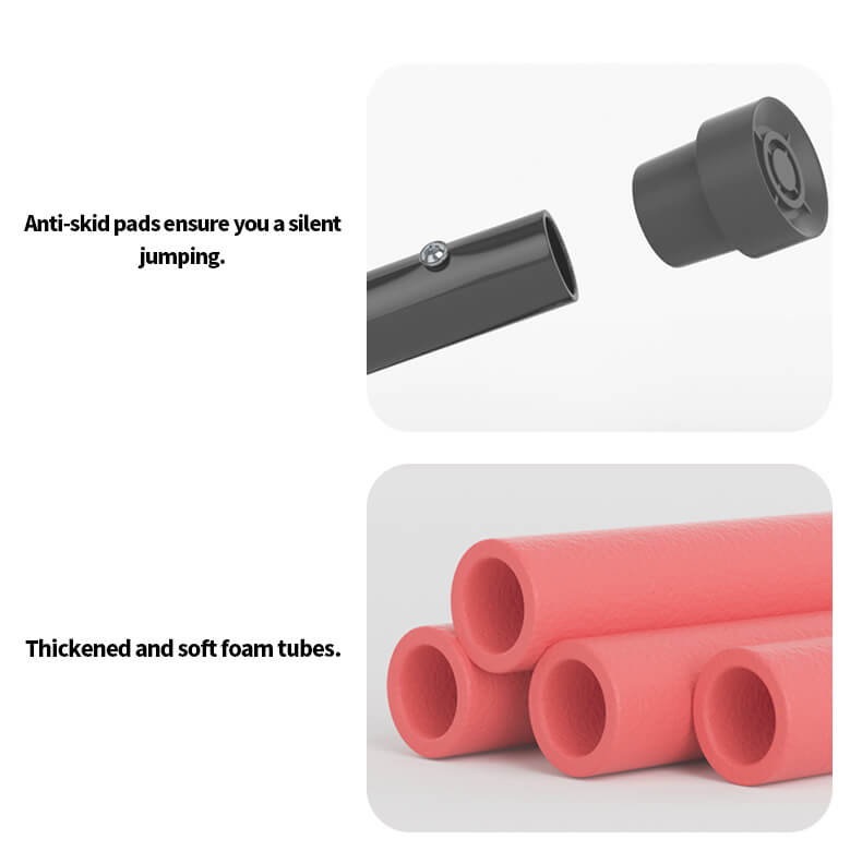 Trampolino rotondo da 55 pollici con rete di recinzione