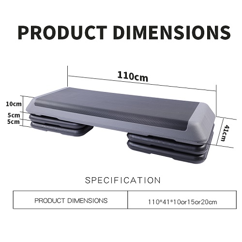 Scheda a gradini regolabile Fitness in plastica a basso costo piattaforma aerobica Scheda a gradini regolabile Fitness in plastica a basso costo piattaforma aerobica