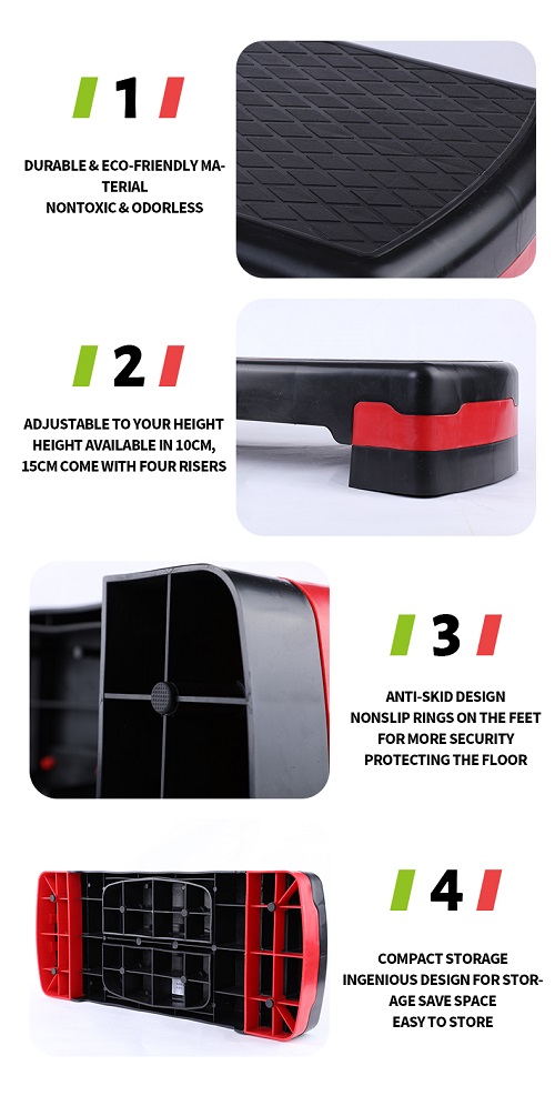 Piattaforma di gradini regolabili