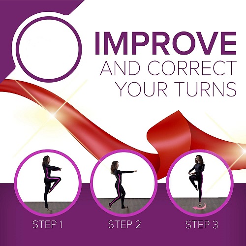 Ballet Dance Turn Pirouette Board Nuovo Circle Design Ballet Turn Torn Aboard per ballerino