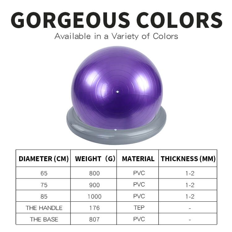 Palla da palestra con base e fasce di resistenza