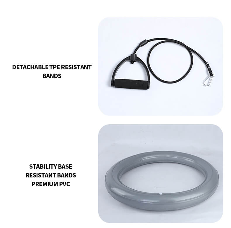 Palla da palestra con base e fasce di resistenza