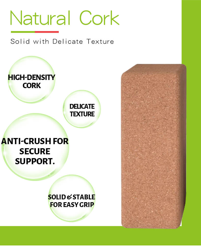 Blocco yoga di sughero