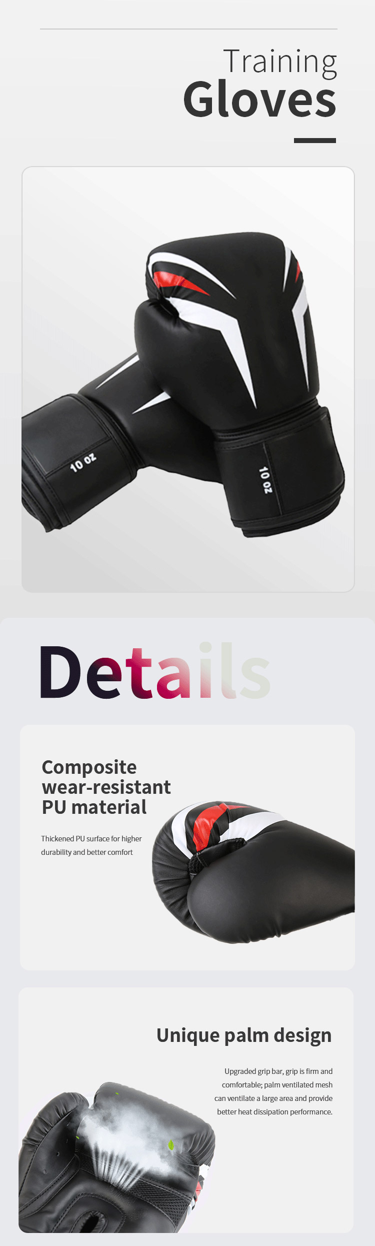 Guanti da allenamento boxe