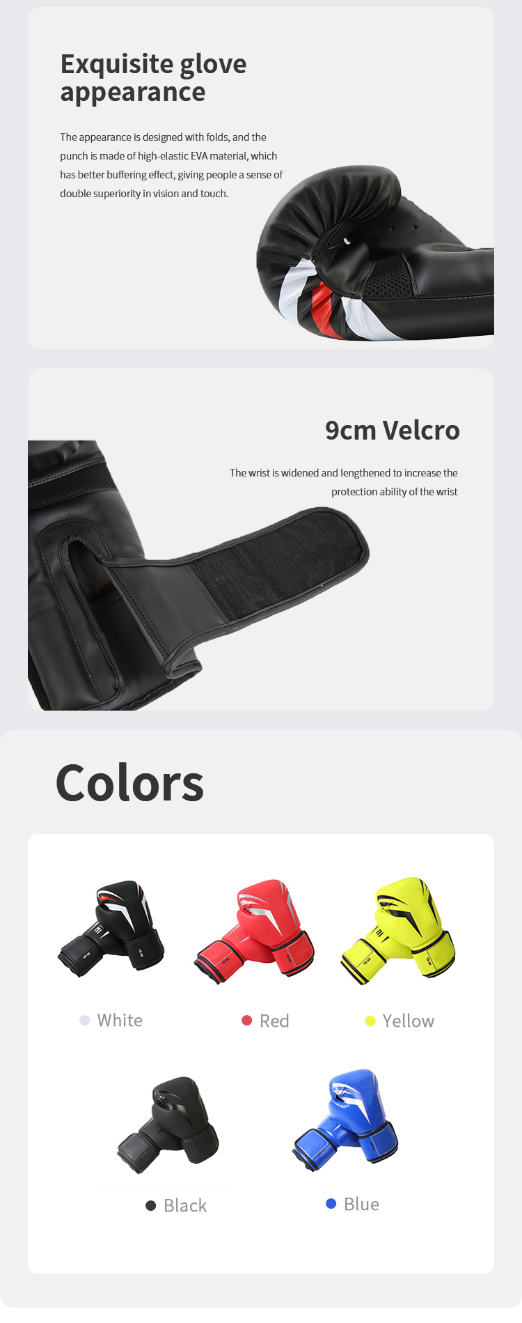 Guanti da allenamento boxe