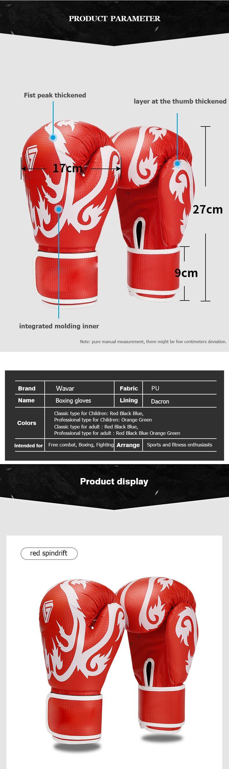 Guanti da allenamento per boxe professionisti