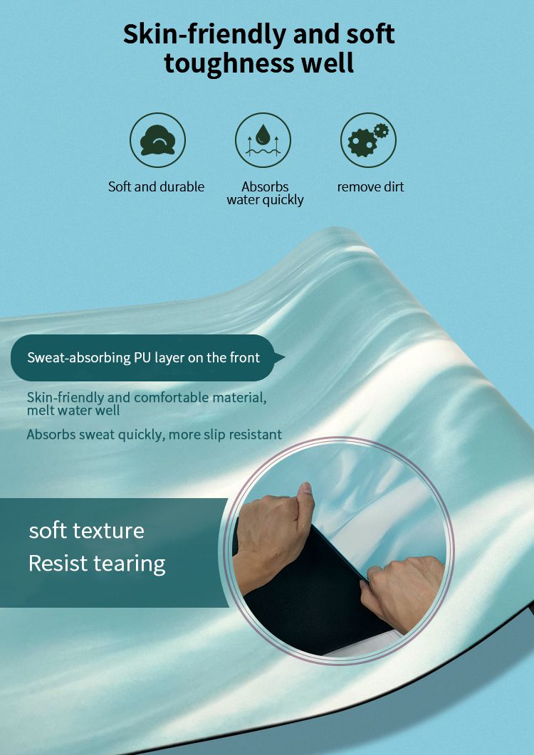 Tappetino da yoga in gomma naturale colorato