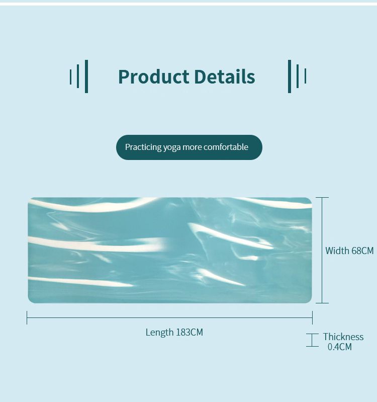 Tappetino da yoga in gomma naturale colorato