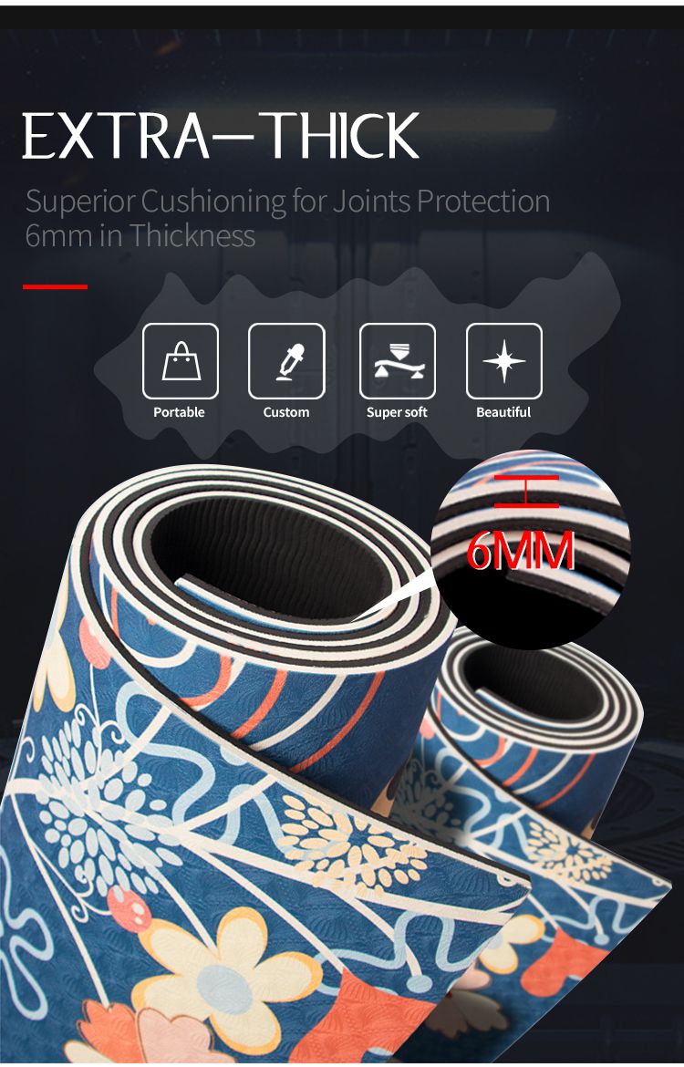 Tappetino da yoga stampato TPE