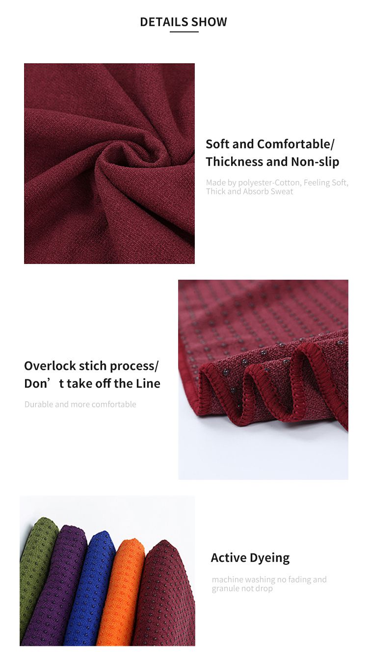 Asciugamano da yoga non slip Asciugamano da yoga non slip