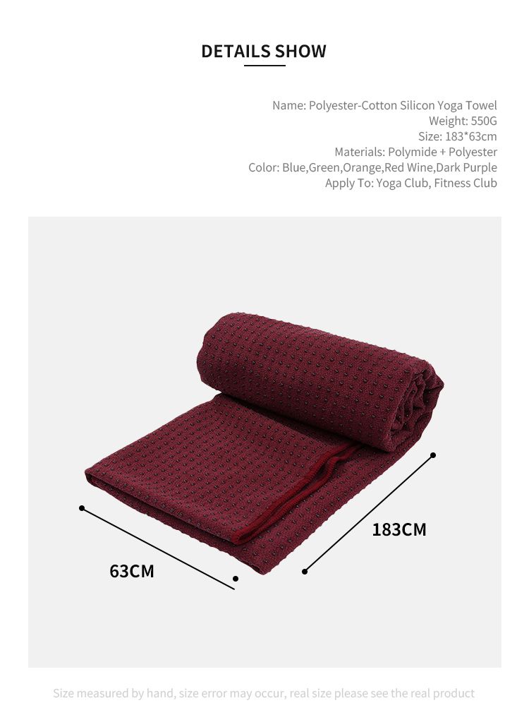 Asciugamano da yoga non slip Asciugamano da yoga non slip