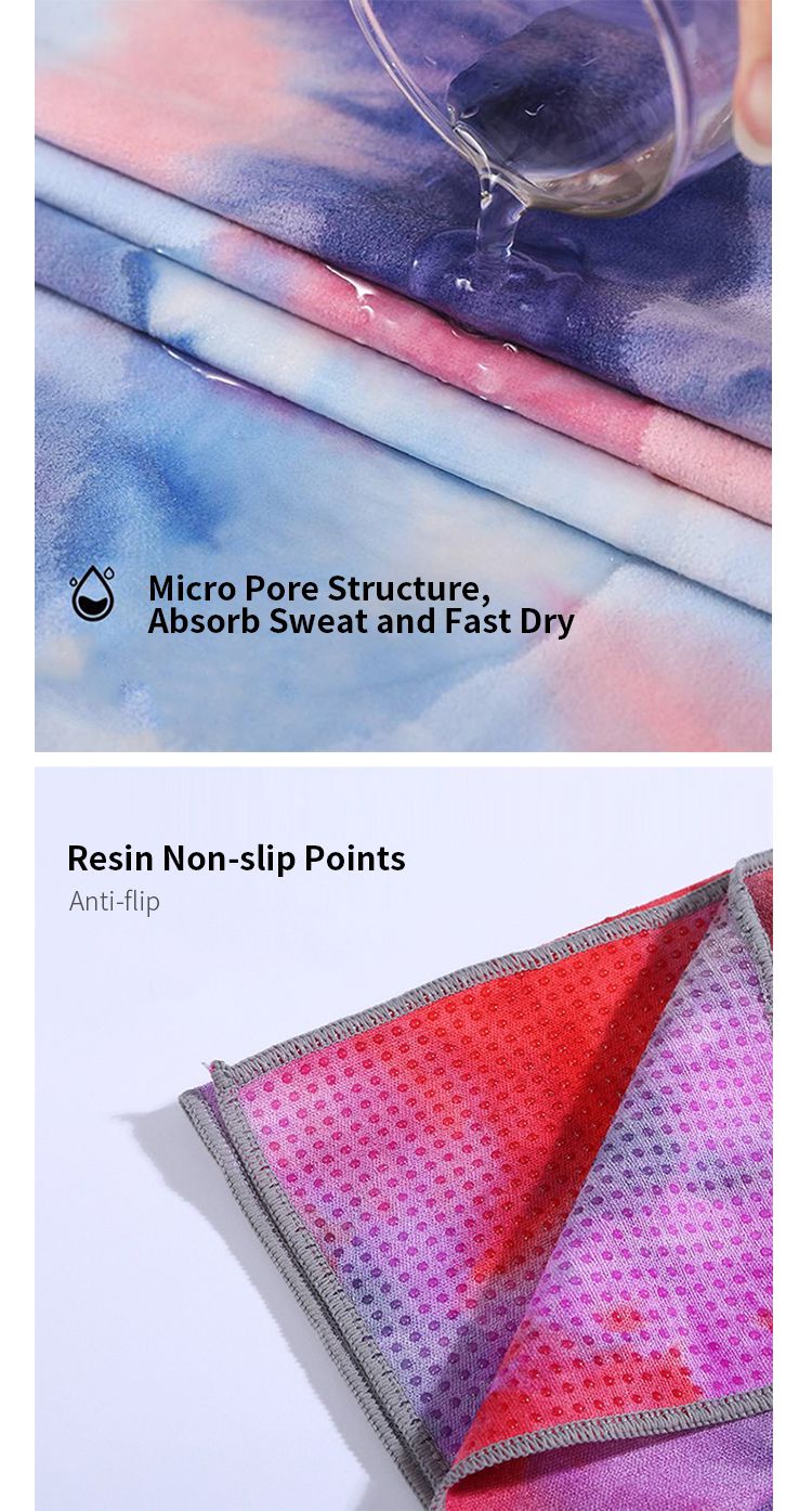 Asciugamano yoga tie-dye Asciugamano yoga tie-dye