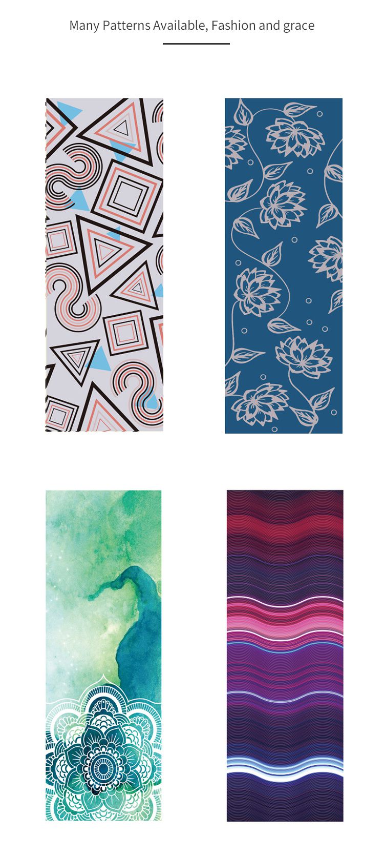 Asciugamano da yoga stampato Asciugamano da yoga stampato