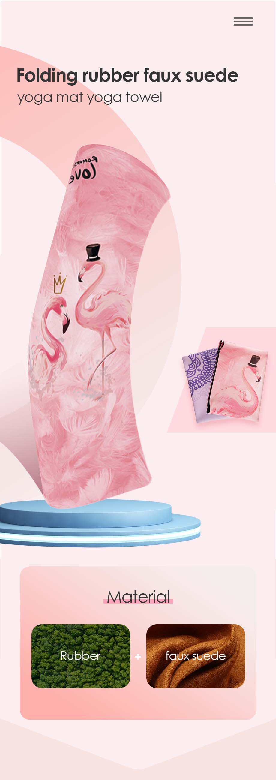 Tappetino yoga pieghevole