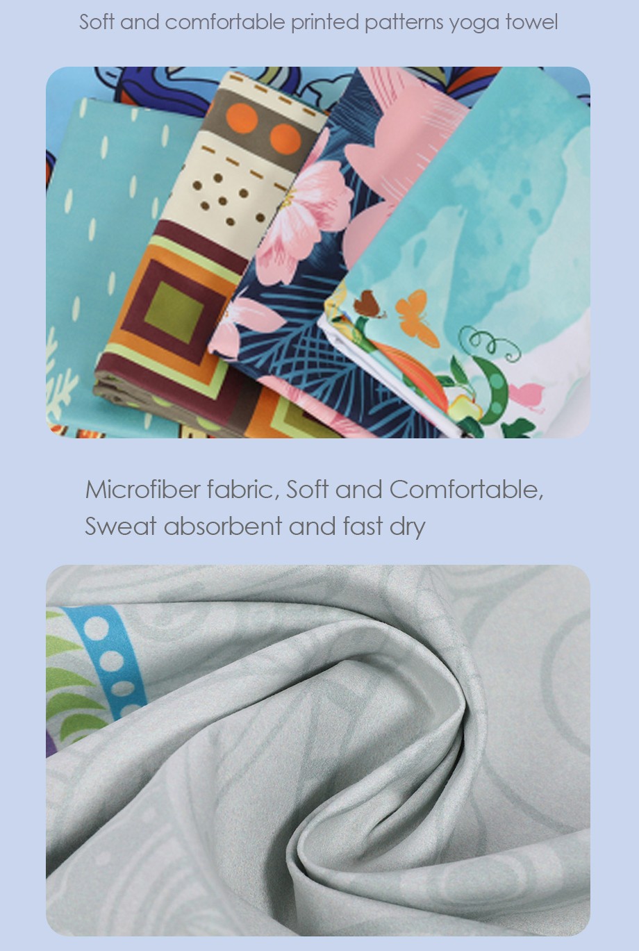 Asciugamano da yoga in microfibra