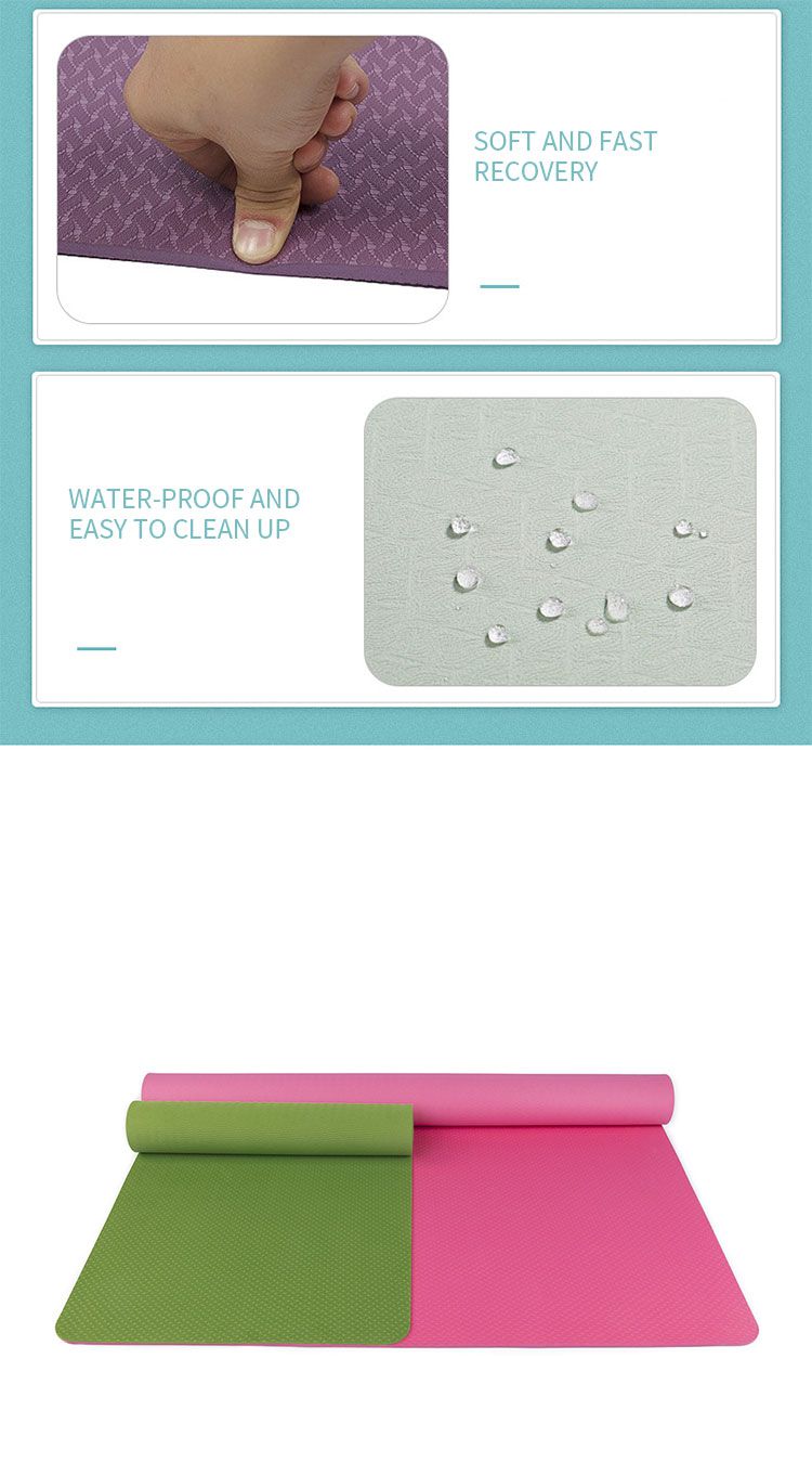 Tappetino di fitness senza slip extra-large TPE