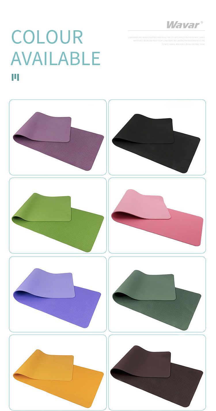 Tappetino di fitness senza slip extra-large TPE