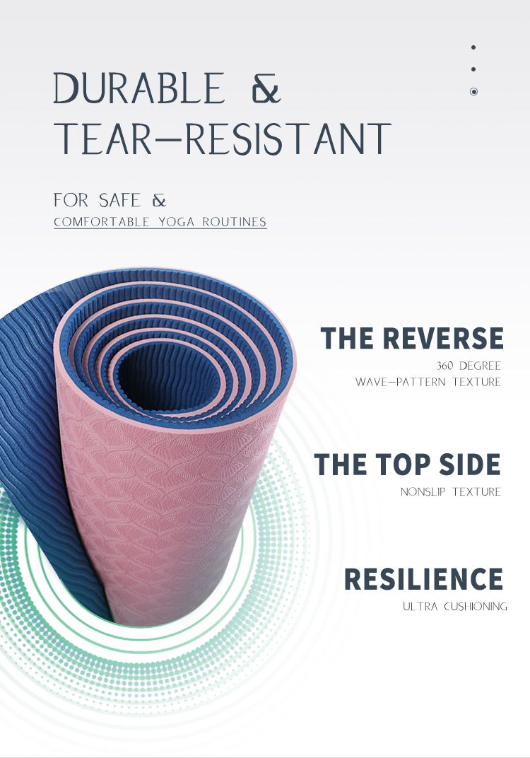 Tappetino yoga a doppio strato Tappetino yoga a doppio strato