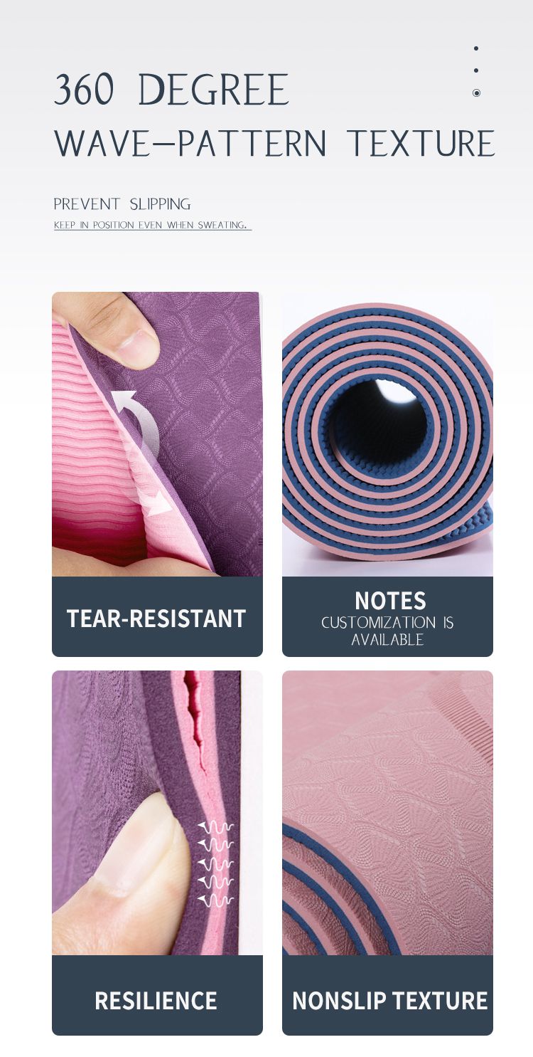 Tappetino yoga a doppio strato Tappetino yoga a doppio strato