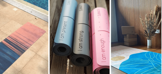 Design del tappetino yoga