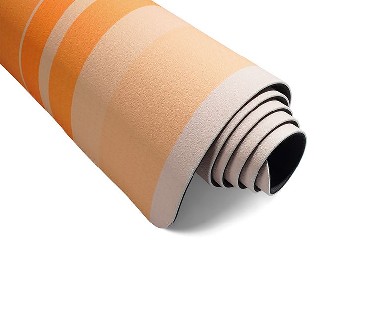 Tappetino da yoga in gomma in pelle scamosciata Tappetino da yoga in gomma in pelle scamosciata