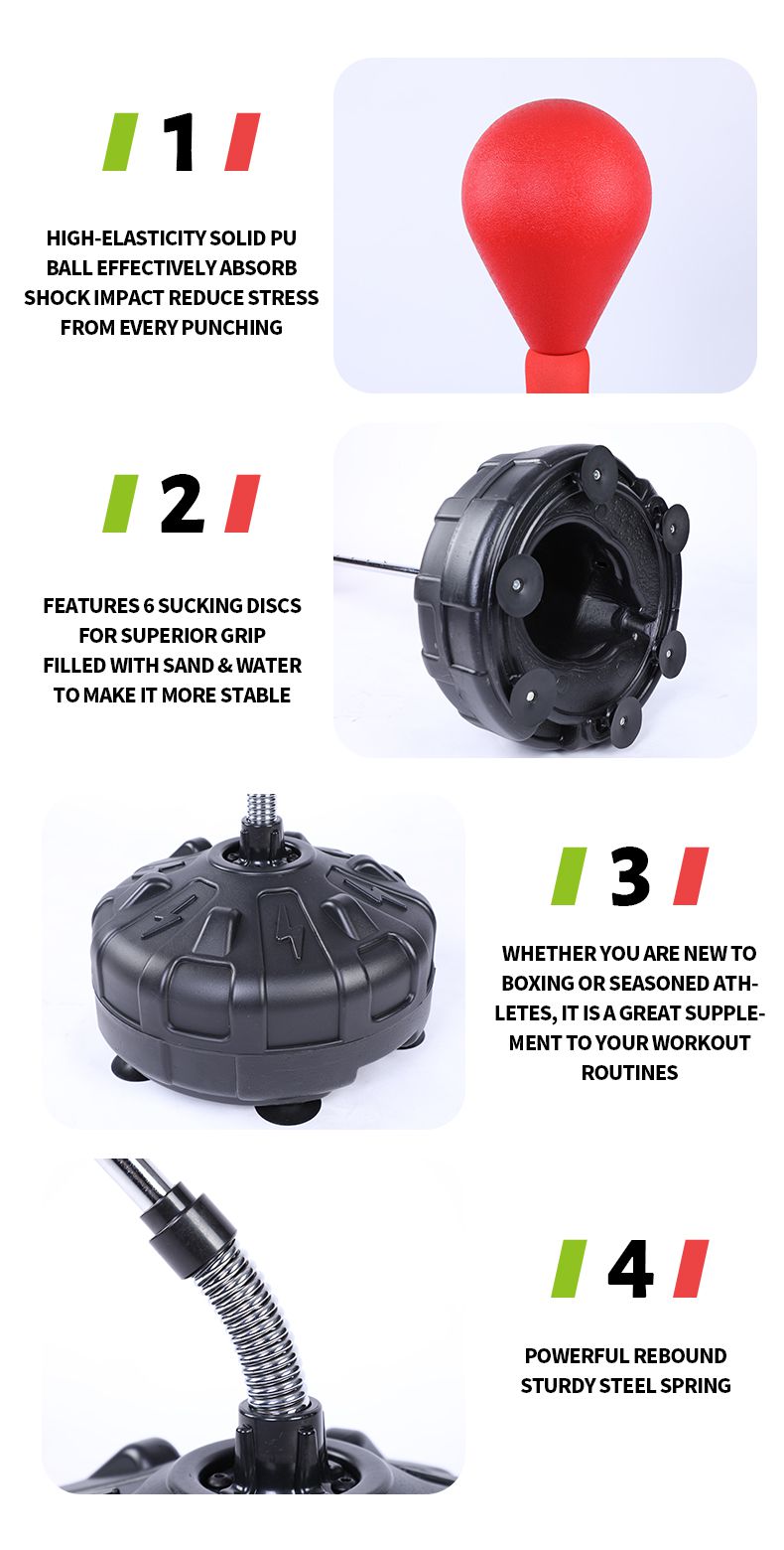 Borsa da boxe per pugno di pulizia in piedi