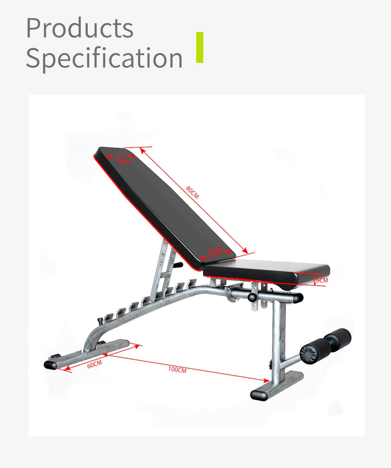 Panchina di peso regolabile