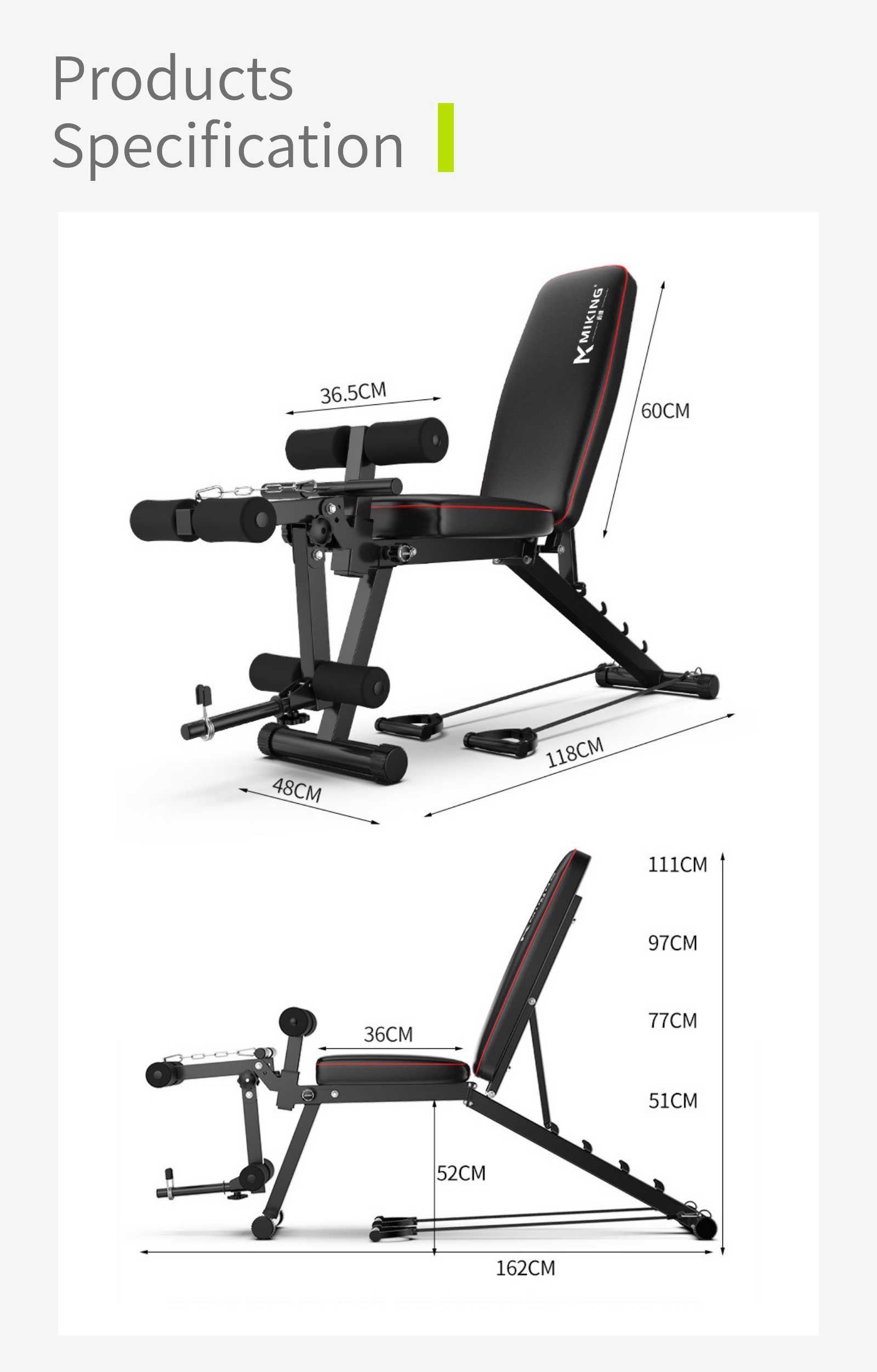 Panca pieghevole Premere Banco di manubri Panca pieghevole Premere Banco di manubri