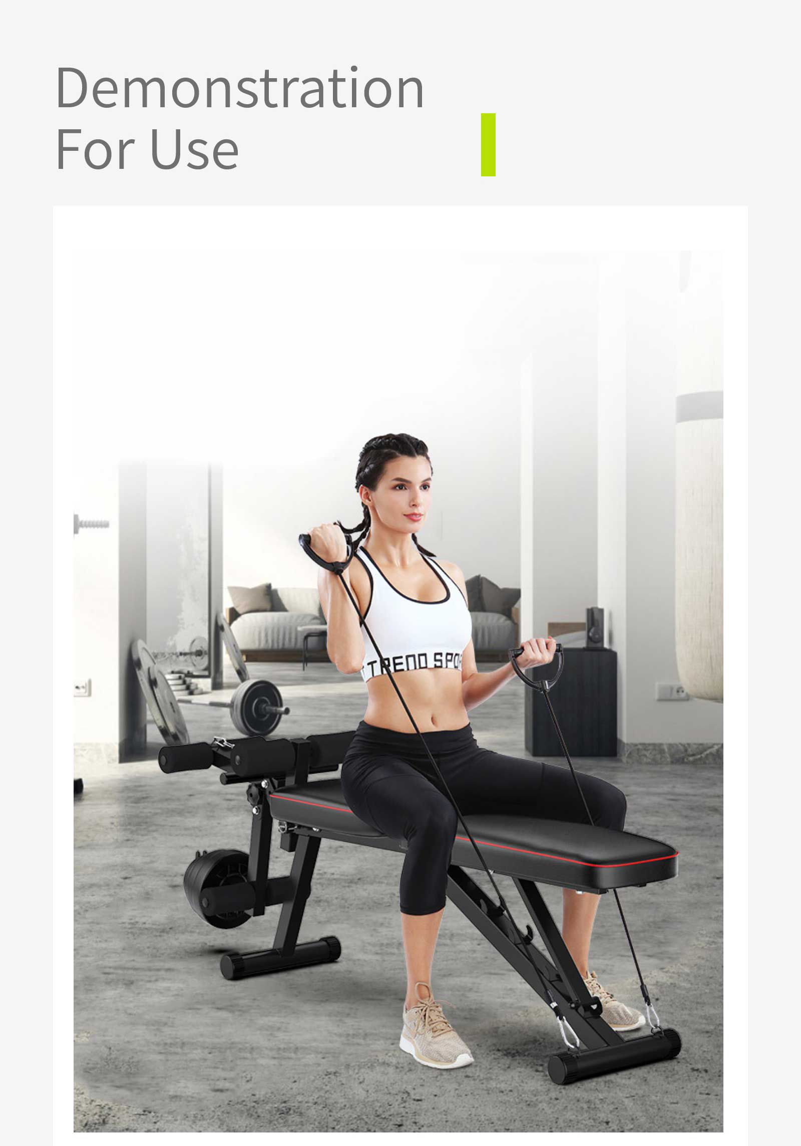 Panca pieghevole Premere Banco di manubri Panca pieghevole Premere Banco di manubri