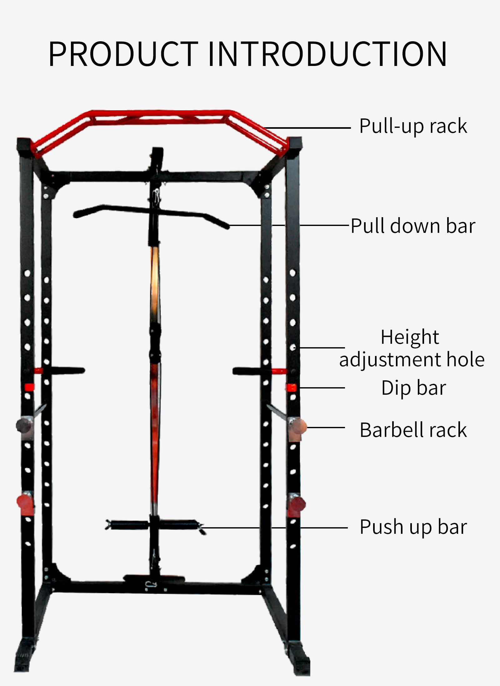 Rastrelliera di squat per la casa Rastrelliera di squat per la casa