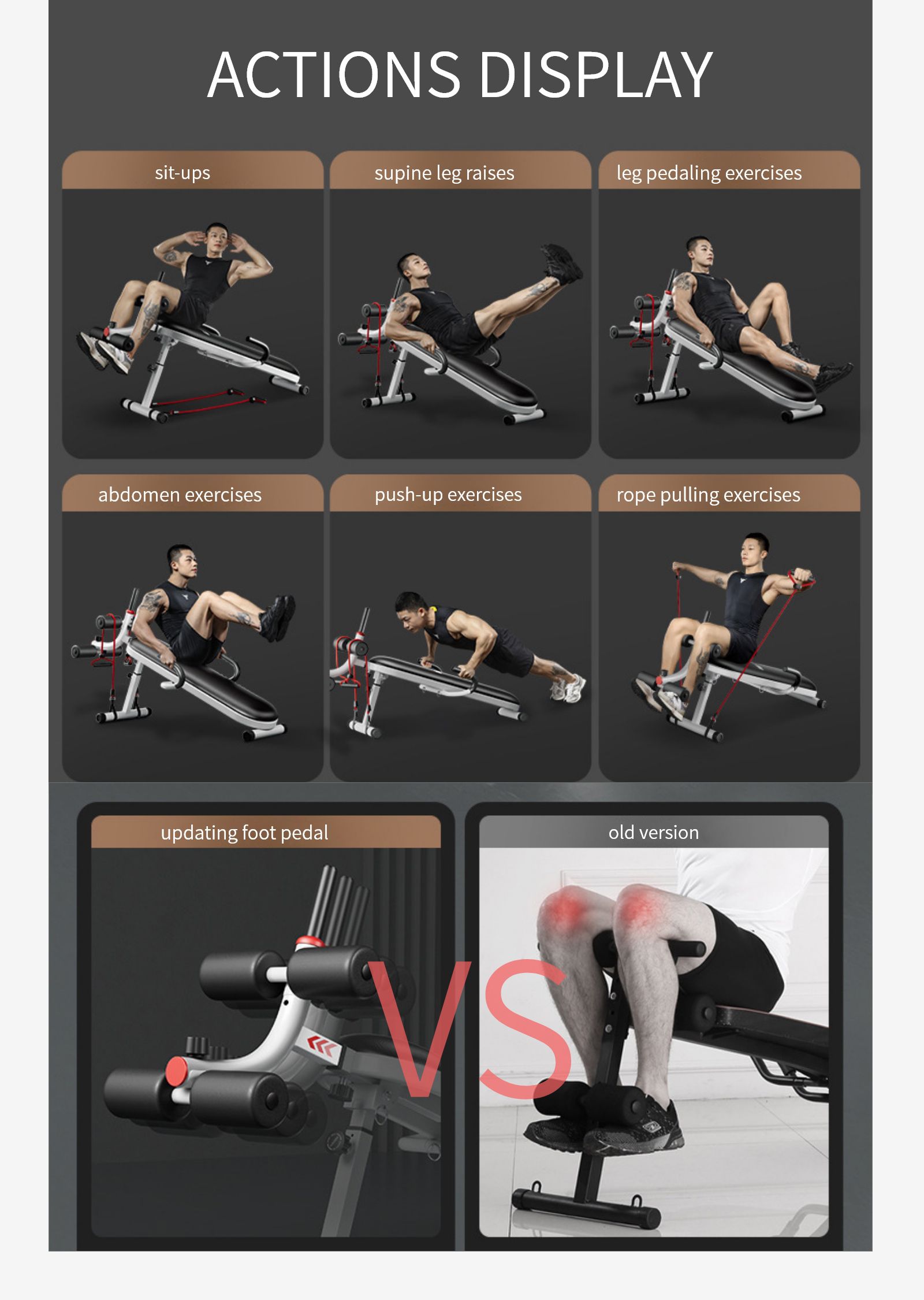 Consiglio di sit-up multifunzionale domestico Consiglio di sit-up multifunzionale domestico