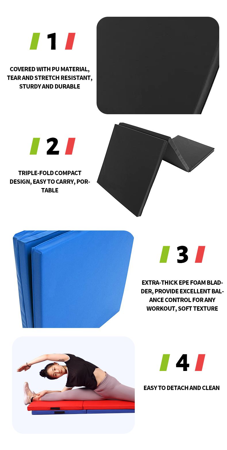 Tappetino da ginnastica addensato pieghevole Tappetino da ginnastica addensato pieghevole