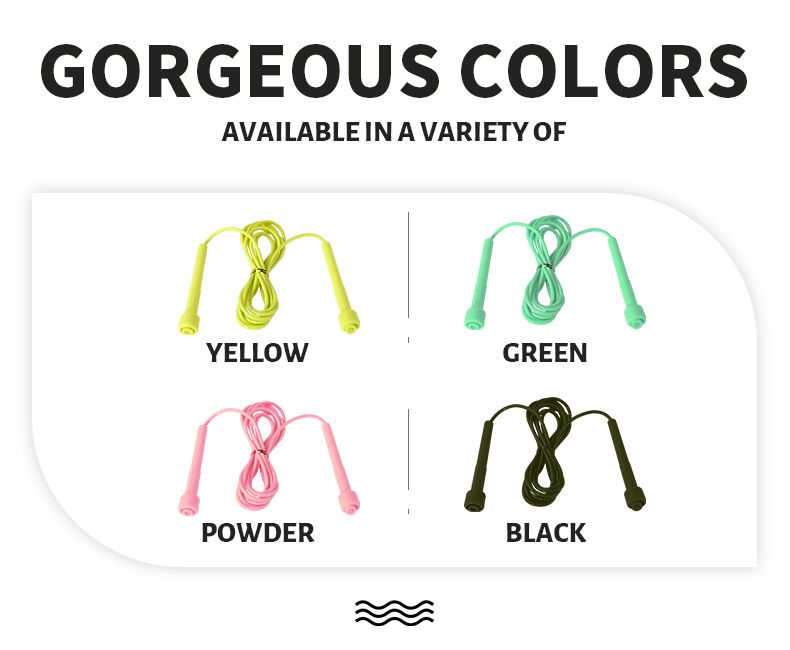 Falza di salto in PVC regolabile con manici non slip Falza di salto in PVC regolabile con manici non slip