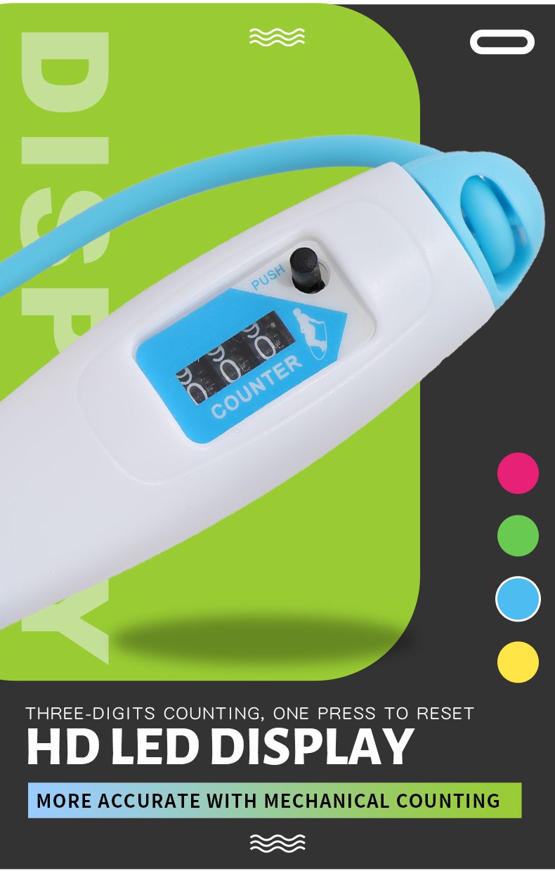 Conteggio meccanico che salta la corda per la maniglia a forma di pesce corda per saltare Conteggio meccanico che salta la corda per la maniglia a forma di pesce corda per saltare