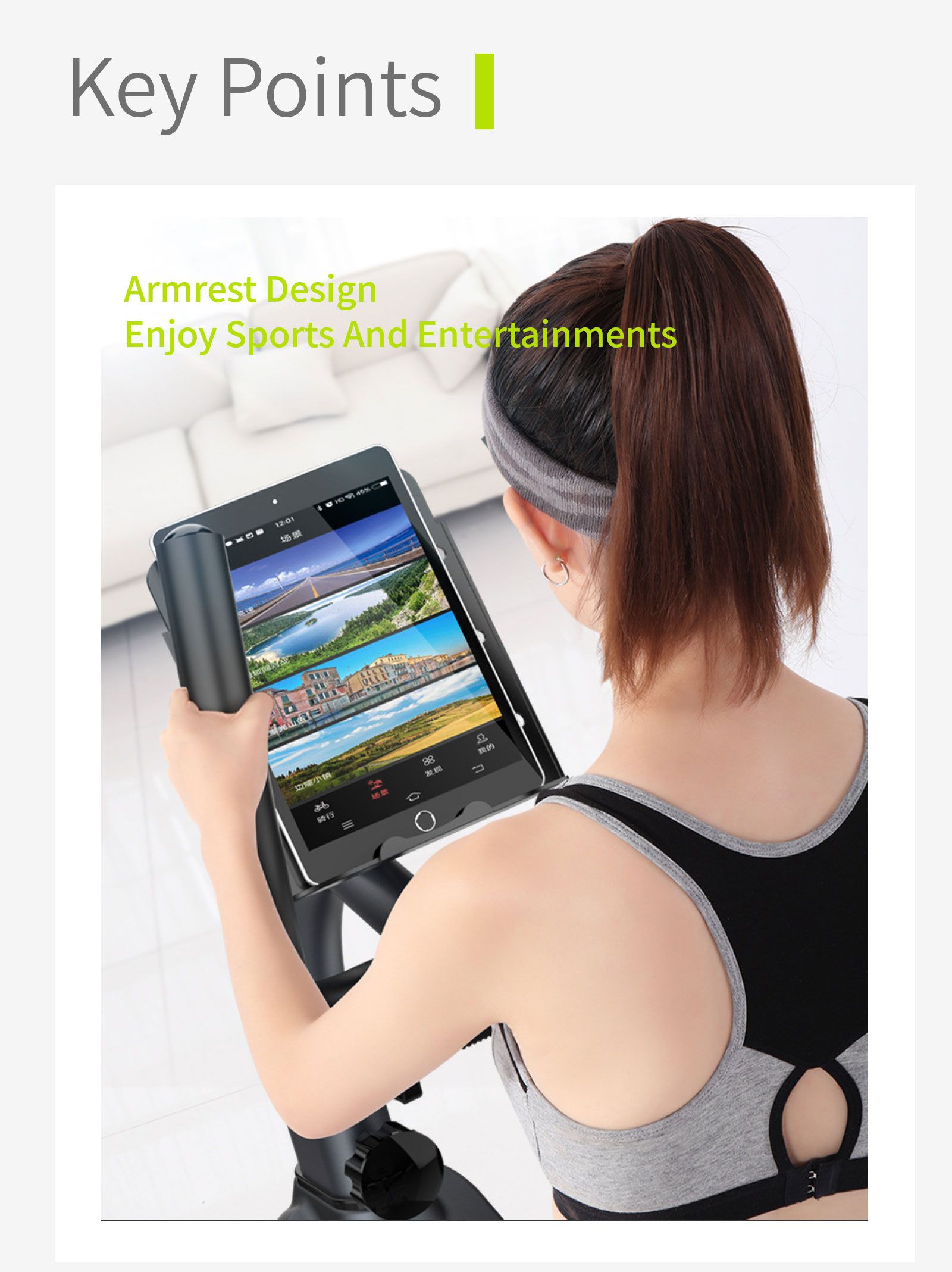 Bici da esercizi recumbenti per la casa