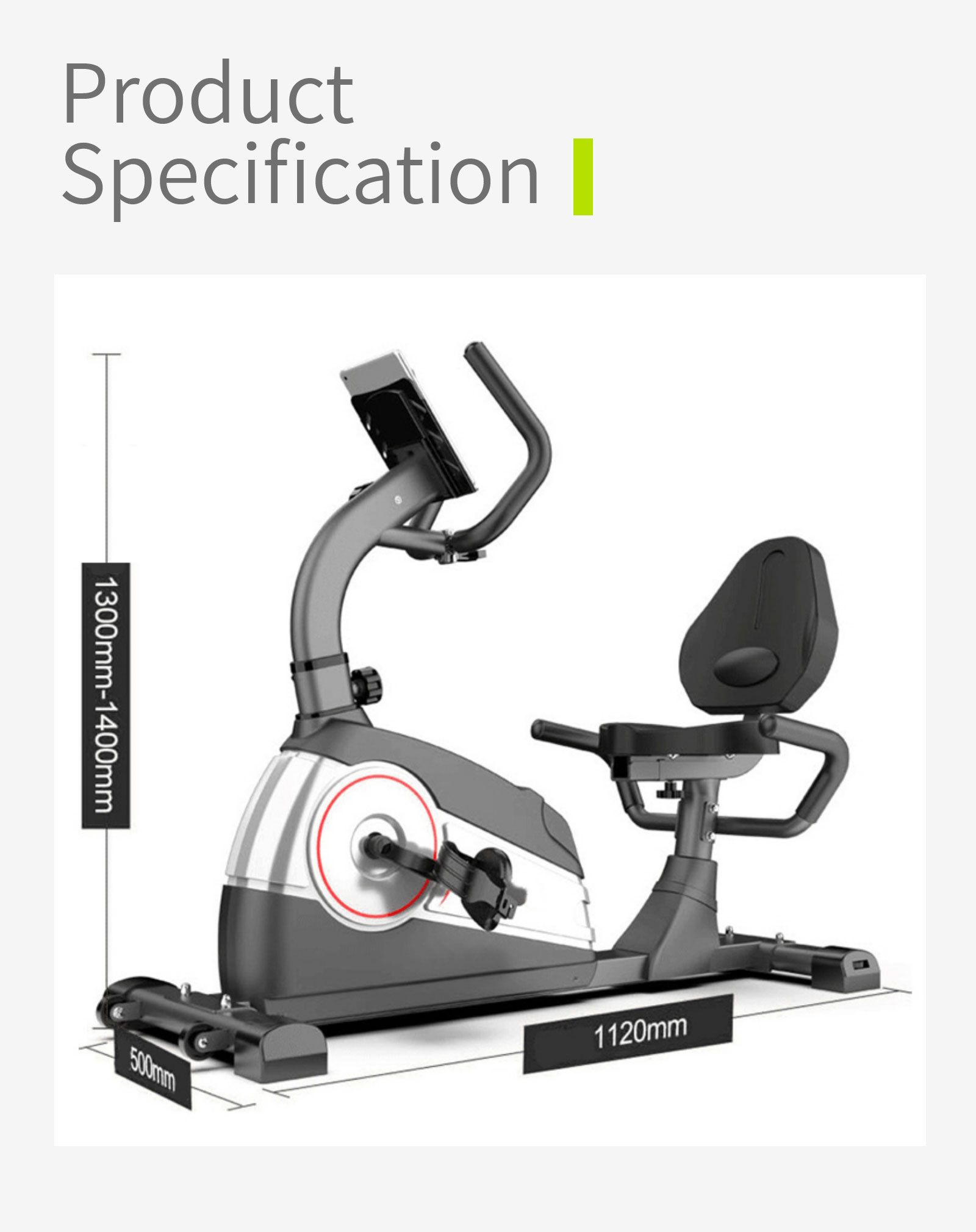 Bici da esercizi recumbenti per la casa
