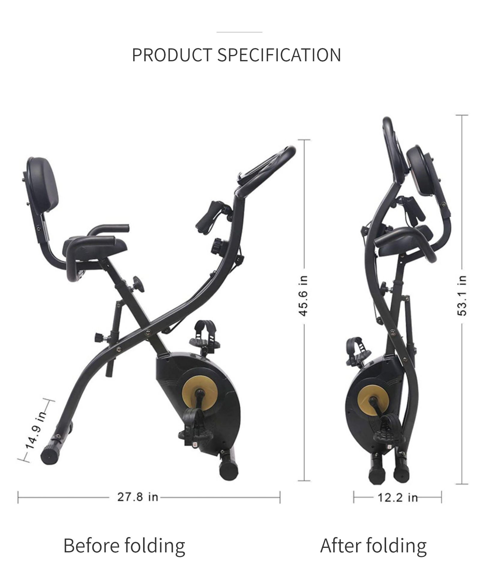 Bike di esercizio pieghevole