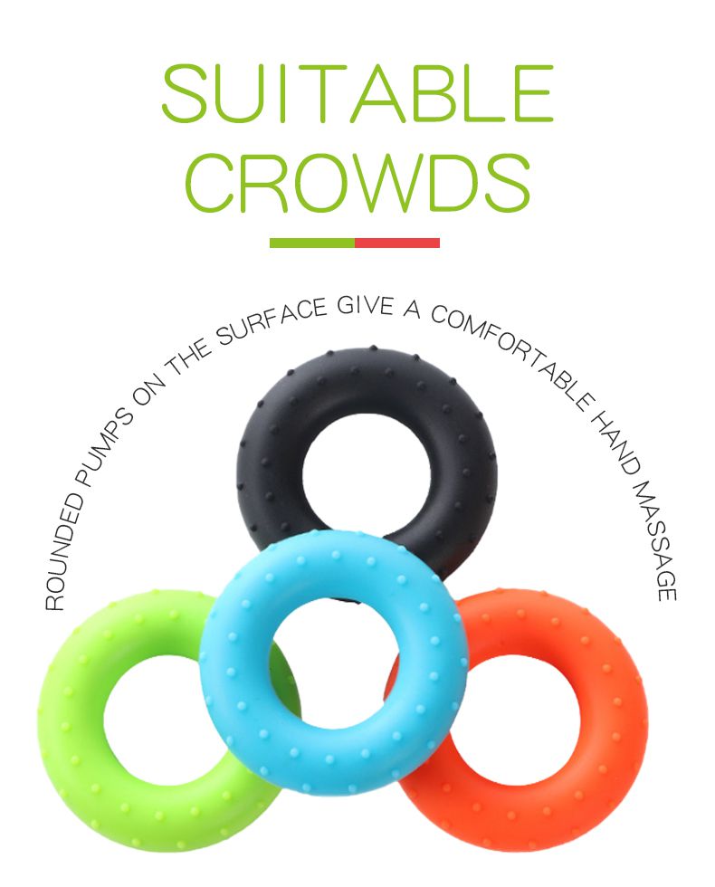 Anello di allenamento a mano in gomma tennikoit Anello di allenamento a mano in gomma tennikoit