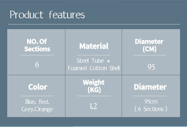 Hoop hula ponderato con massaggio bump