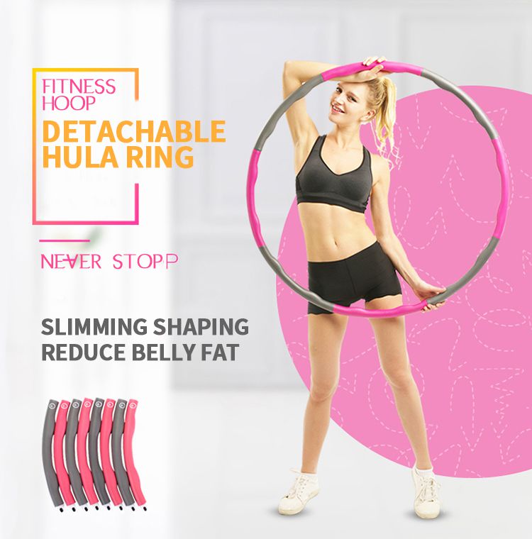 Hoop hula staccabile in cotone in cotone in PVC Hoop hula staccabile in cotone in cotone in PVC