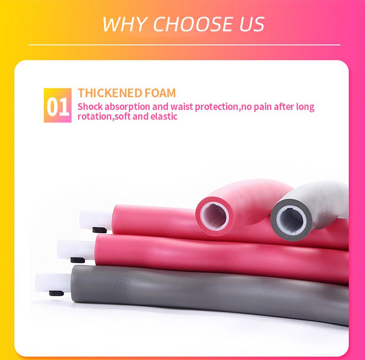 Hoop hula staccabile in cotone in cotone in PVC Hoop hula staccabile in cotone in cotone in PVC