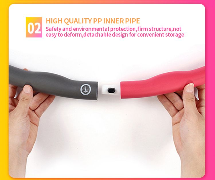 Hoop hula staccabile in cotone in cotone in PVC Hoop hula staccabile in cotone in cotone in PVC