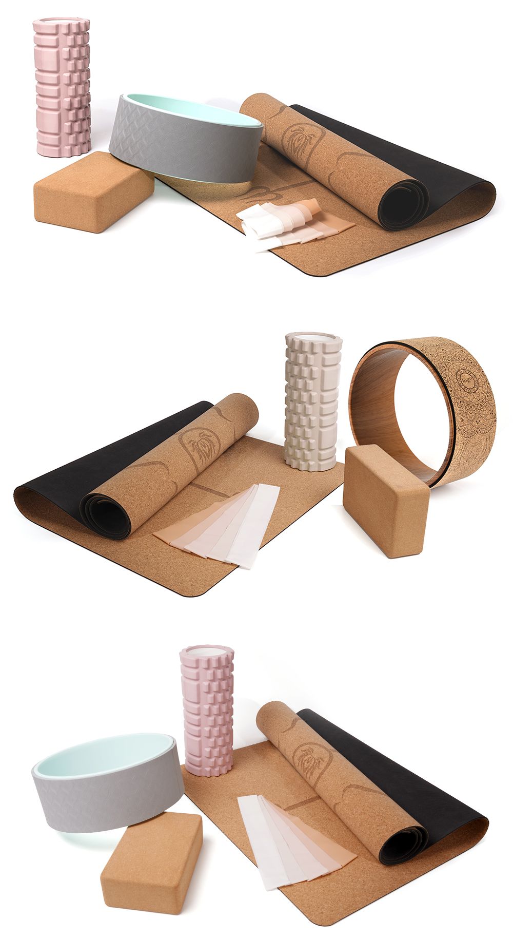 Kit di avviamento di yoga di sughero