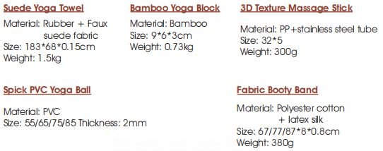 Set di massaggio da asciugamano da yoga in pelle scamosciata