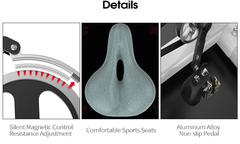 Bike di esercizio magnetico a doppia resistenza