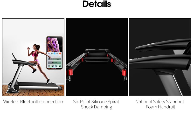 Tapis roulant motorizzato bluetooth pieghevole interno