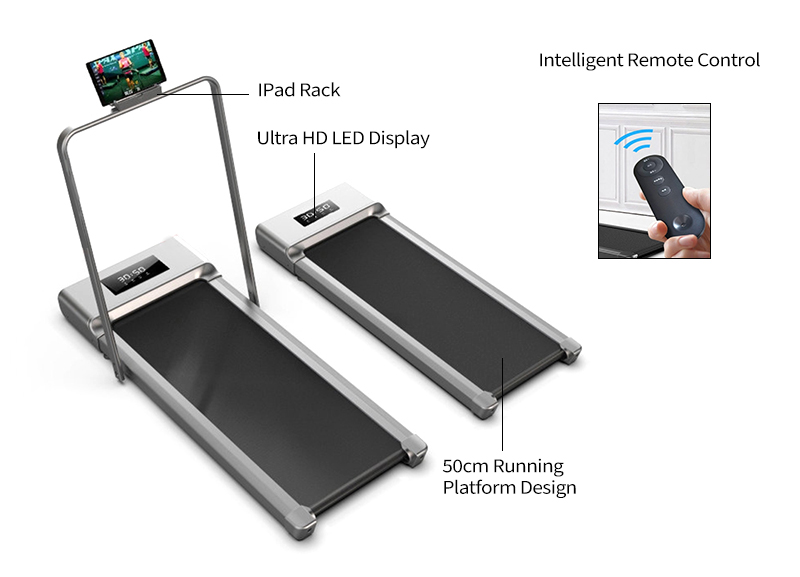 Tapis roulant under-desk con display LCD