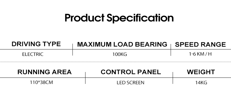 Tapis roulant under-desk con display LCD