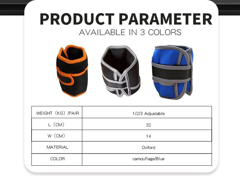 Pesi di polso regolabili di Oxford